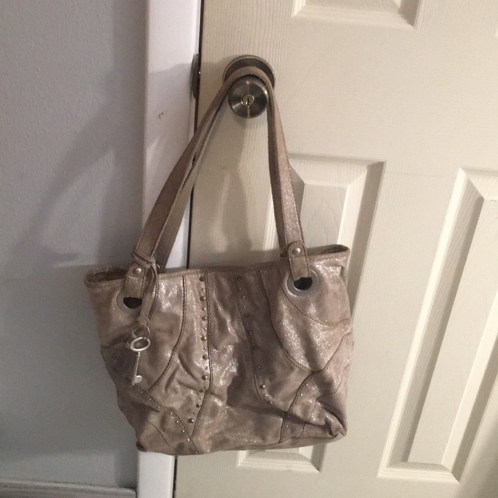 Silver leather Fossil purse